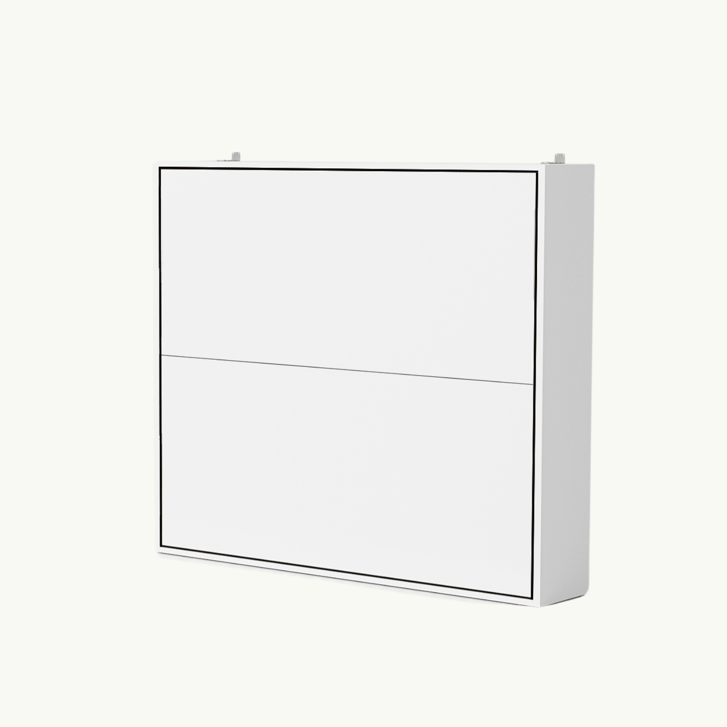 Ruimtebesparend opklapbed in een modern, horizontaal ontwerp. Perfect voor praktische en multifunctionele ruimtes 🛏️🏠.